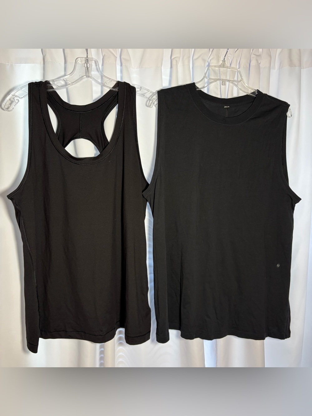 Bundle of 2 Black Athletic Tank Tops Size XL - Athleta & Lululemon